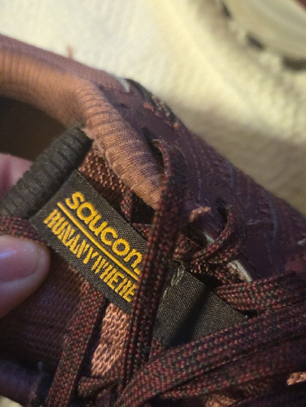 Saucony Women's Maroon Trail Running Sneakers - Picture 2 of 4